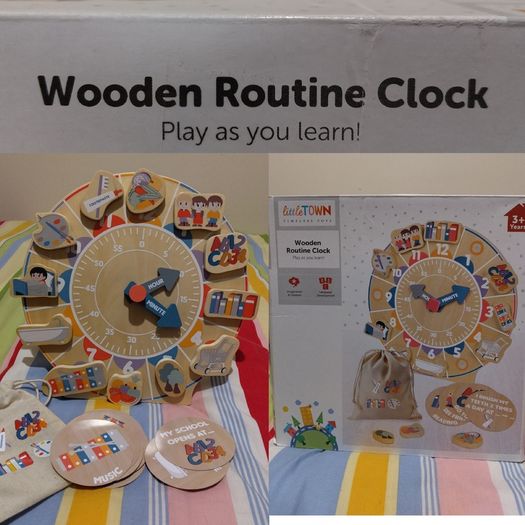 Wooden Routine Clock educational toy