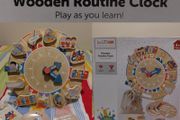 Wooden Routine Clock educational toy