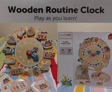 Wooden Routine Clock educational toy