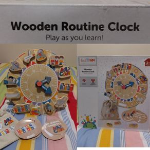 Wooden Routine Clock educational toy