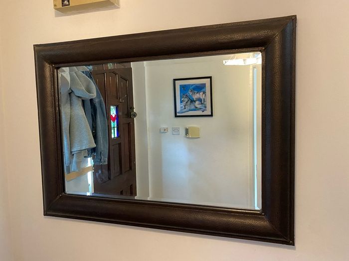 Leather Mirror