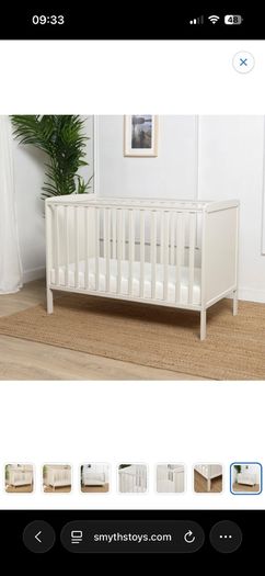 Baby Elegance Cot (120x60cm) and Mattress Like New