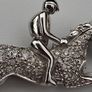 18ct Gold Diamond Horse and Jockey Brooch Image 10