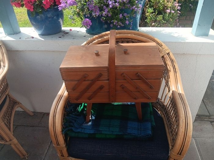 vintage sewing box