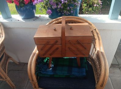 vintage sewing box