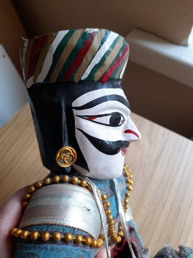 Vintage Indian Handmade Puppet in need of TLC