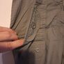 SALE!  Khaki Cargo Trousers with Floral Embroidery Image 3