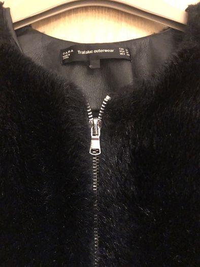 Zara Fur Jacket Size 12