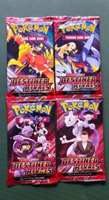 4x Pokemon Destined Rivals Booster Packs - Art Set - New and Sealed - English