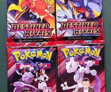 4x Pokemon Destined Rivals Booster Packs - Art Set - New and Sealed - English