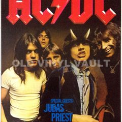 AC/DC, Judas Priest 1979 Nuremberg, Germany Concert Poster A3 Size Repro