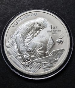 2021 South Korea 1 oz .999 Silver K-Series Taekwondo