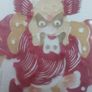 Fabulous Rare Vintage Hand-Cut Chinese Paper Cut Immortal Warrior, Brought Back From China and Professionally Framed Image 7