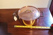 French copper saucepan