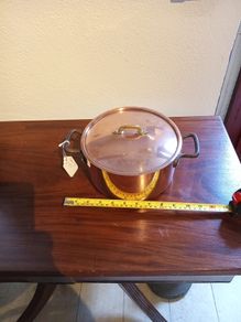 French copper saucepan