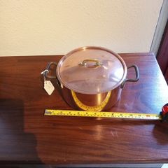 French copper saucepan