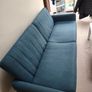 Blue fabric sofa bed Image 2