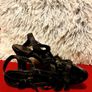 Elegant Black Strappy Heels Size UK 5 / EUR 38 Image 6