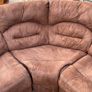 Brown Recliner L corner sofa/couch Image 8