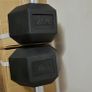 two brand new sets hexagonel dumbbells2x15kg, 2x12.5kg Image 4