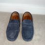 Dune Bradlay Men's Navy Suede Driver Loafers - Size UK 10 Image 3