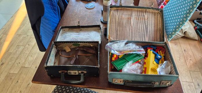 Old style suitcases