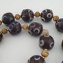 Antique Venetian Style Thousand Eyes Glass & Bone Beads Necklace Image 2