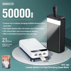 New Remax Leader Series 2.1A Fast Charging Power Bank 50000mAh