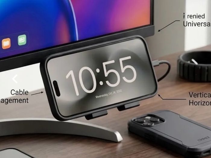 Monitor phone holder