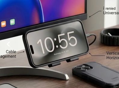 Monitor phone holder