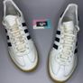 Premium White Leather Adidas Jeans Image 2