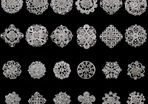 24 Silver Brooches