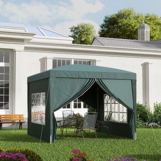 3x3m pop up gazebo with 4 side walls