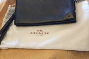 Coach double zip wallet