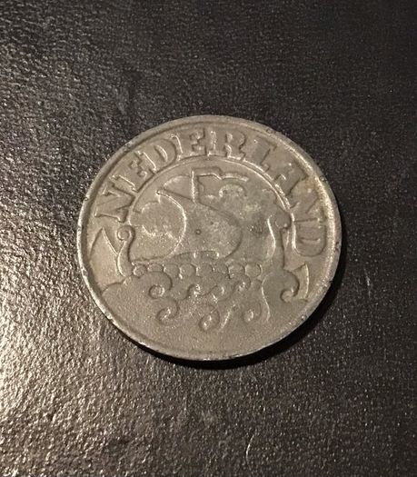Holland 1942 25 cents German Occupation