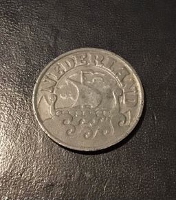 Holland 1942 25 cents German Occupation