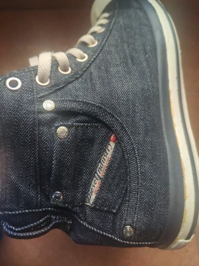Diesel Denim High-Top Sneakers
