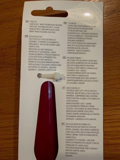 Kitchen aid peeler
