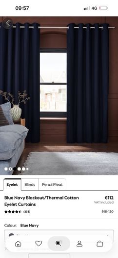 Next Blackout curtains