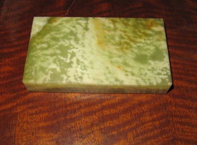 Unique Pakistani Green & Brown Onyx Plinth / Base