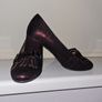 BNWT in original box KYLIE CRAZY Slip-on Burgandy Shoes - size UK 4 /EU 37 Image 3