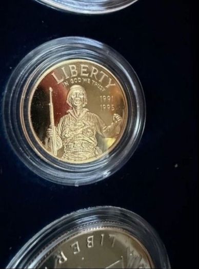 USA 1995 Gold Coin 5 Dollar Set WW2 Low Mintage
