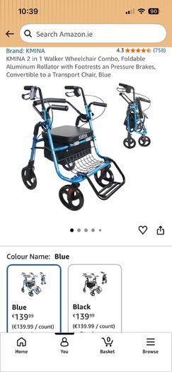 Walking frame/seat