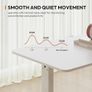 160x75CM Electric Standing Desk Height Adjustable Corner Standing Desk with Hooks and Cupholder Sit Stand Table Adjustable Desk with Memory Smart Pannel for Home Office Image 6