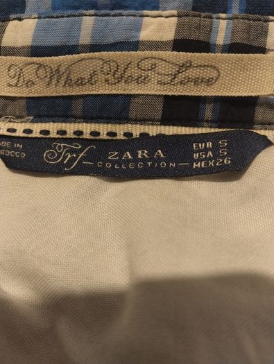 Zara Blue Check Shirt