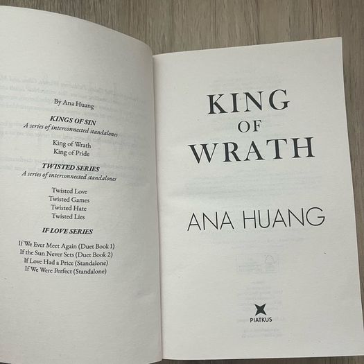 King Of Wrath By Ana Huang