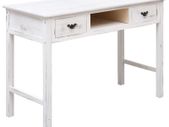 Console Table Antique White 110x45x76 cm Wood