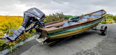 Sheelin 19ft Lake Boat, 9.8HP Tohatsu 4-Stroke Engine & Road Trailer Package