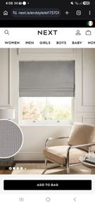 NEW Charcoal Grey Roman Blind from NEXT