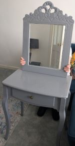 Hall table and matching mirror